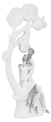 Obrázok produktu pre Figúrka, strom, pár, "Strom lásky", umelá živica, biela, balenie 1 ks, dĺžka 10,5 cm, šírka 20,5 cm, výška 39,5 cm, kód: 58814, EAN: 4063387588147