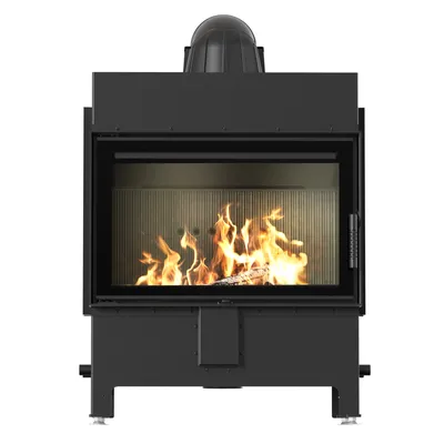 Immagine prodotto di Inserto camino in acciaio KRATKI LUCY 14 kW Ø 200 rivestimento nero