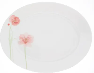 Produktbild von Kahla Aronda Ovale Platte mit frischem Mohn, 32 cm, Mohnsamen