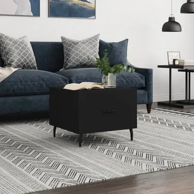 Produktbild von [Home] Couchtisch Schwarz 50x50x40 cm Holzwerkstoff , Neue Mode 2024 im häuslichen Leben