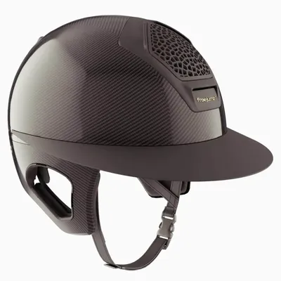 Image de Freejump casque d'équitation Voronoi Matt avec protection des tempes Casque Black L