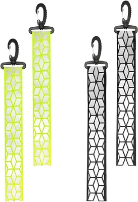 Produktbild von 4 Reflektoren, Reflektoren für Schulrucksäcke, Laufreflektoren, Kinderreflektoren, Schlüsselanhänger mit Reflektor für Rucksäcke und zum Joggen