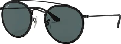 Produktbild von Ray-Ban Round Double Bridge, Erwachsener, Uni, Rund, Rund, Vollrand, Schwarz