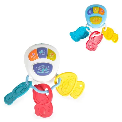 Produktbild von Moni Baby Musik Schlüsselbund 855-73A Autoschlüssel Tasten Musik Licht Geräusche weiß