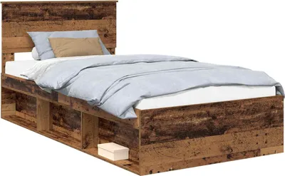 Obrázek produktu pro vidaXL Rám postele z regenerovaného dřeva 100 x 200 cm z masivního borovicového dřeva