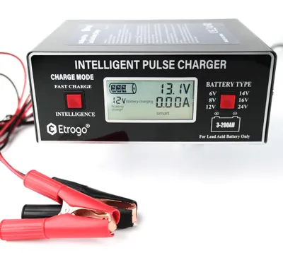 Immagine prodotto di Caricabatterie automatico, caricabatterie a impulsi intelligente, 6 V/8 V/12 V/14 V/16 V/24 V, 250 W, 10 A