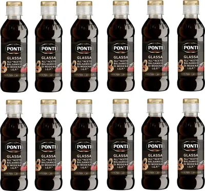 Produktbild von 12x Ponti Aceto Balsamico di Modena Balsamico-Essig sauce Würzsaucen 250ml
