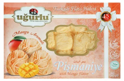 Zdjęcie produktu dla Anielskie Włosy Mango Turecka Chałwa Deser Ugurlu Pismaniye 240G