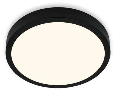 Image de Plafonnier LED, luminaire apparent,  clairage d'atelier 4000K 16W  28cm noir Briloner