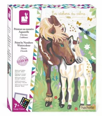 Image de Janod Peinture au numero aquarelle - chevaux - Janod