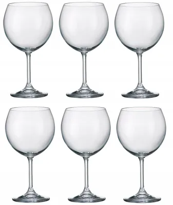 Produktbild von BOHEMIA SYLVIA Kristallglas Rotweingläser 6er Set 460 ml