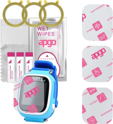 Produktbild von apgo 3 Stück Schutzglas, klar, kompatibel mit Xblitz Kids Watch GPS Love Me Smartwatch, Hybrid 8H, Ersatz für Hartglas, Displayschutzglas, Bildschirmschutz, Displayschutz, kratzfest