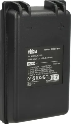 Produktbild von vhbw Akku Ersatz für Autec MH0707L, NC0707L für Industrie-Funkfernsteuerung Fernbedienung (2000 mAh, 7,2 V, NiMH) - Schwarz