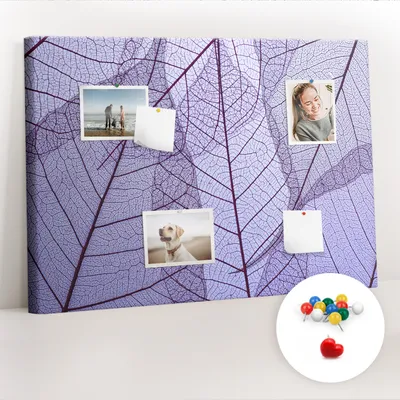 Produktbild von Korkwand mit Stecknadeln – Schwarzes Brett mit Stecknadeln für Fotos und Notizen – 100x70 cm – 100 farbige Stecknadeln – Aus Naturkork