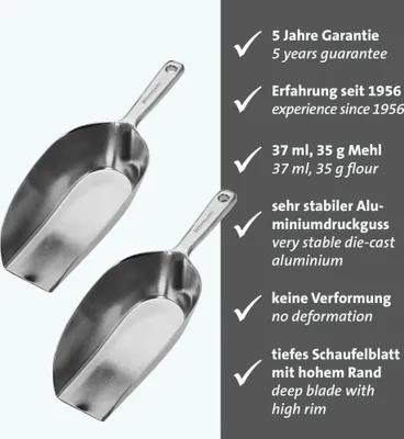Produktbild von Westmark 2 Haushaltsschaufeln Hygia, 37 ml, 910122E3