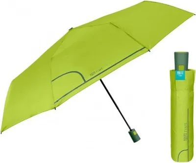 Image de PERLETTI Parapluie pliant automatique pour dames COLORINO / vert clair, 26293