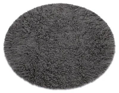Imagen del producto de Flokati de lana círculo  gris circulo 200 cm