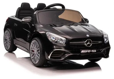 Produktbild von Leantoys Batterie Auto Mercedes SL65 S Schwarz lackiert LCD