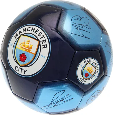Obrázok produktu pre Manchester City FC - Futbalový lopta s podpismi TA10981 (5) (námorná/modrá)
