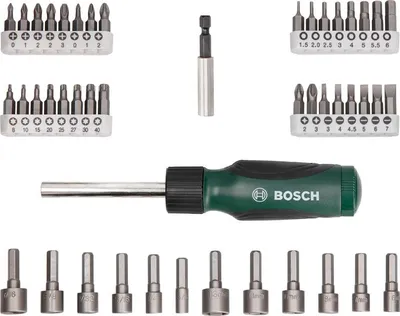 Produktbild von Schraubendreher-Set, 46-teilig, mit Bit Garage im Handgriff