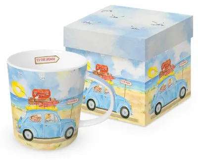 Produktbild von PPD To the Beach Trend Mug, in Geschenkbox, Tasse , Becher, New Bone China, 400 ml, 160303261