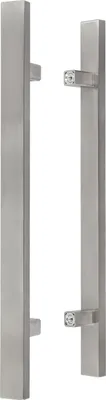 Zdjęcie produktu dla KOTARBAU® Okucie do drzwi zewnetrznych Dwustronny uchwyt do drzwi wejsciowych wykonany ze stali nierdzewnej INOX 90 stopni 600x800 mm