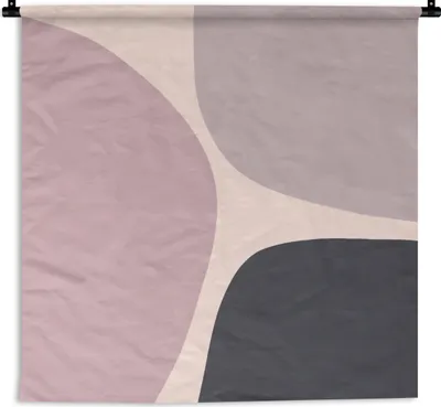 Produktbild von MuchoWow® Wandteppich Wandbehang Pastell - Gestaltung - Minimalismus 60x60 cm Tapisserie Dekoration Wandtuch - Dekorationen - Wand Decke