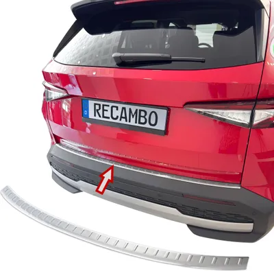Immagine prodotto di Protezione per il bordo del bagagliaio in acciaio inossidabile opaco, compatibile con Skoda Elroq, anno di produzione dal 2025 in poi