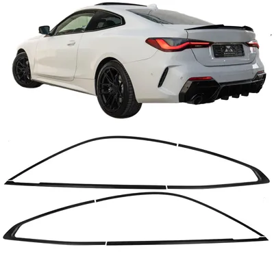Produktbild von Zierleisten für BMW 4er G22 Coupe 2020- Shadow Line Fensterleisten schwarz Glanz