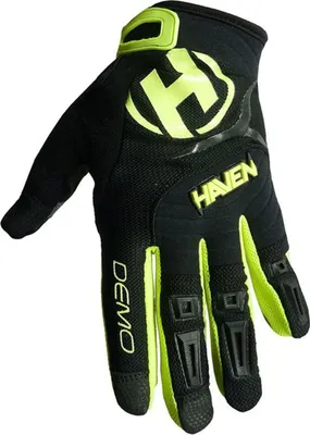 Obrázek produktu pro Cyklistické rukavice HAVEN s dlouhými prsty - DEMO LONG - Black/Green XS