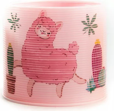 Produktbild von Magische Spirale Lama Alpaka Treppenläufer Bunte Regenbogenspirale Kinder Spielzeug 7cm