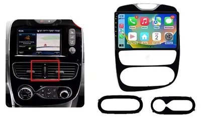 Immagine prodotto di Autoradio con funzioni avanzate, compatibilità multimediale, compatibile con Renault Clio 4 ZOE dal 2012 al 2019, connessione wireless per dispositivi Apple, modello V1 (2GB di RAM + 32GB di memoria)