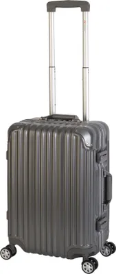 Produktbild von Travelhouse - London - Handgepäck Koffer Trolley S grau - Alu-Polycarbonat - Hartschalenkoffer