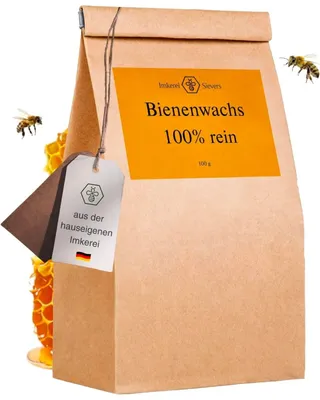 Produktbild von Nordbienchen Bienenwachs Pastillen, Kerzenwachs, Naturkosmetik, 100g