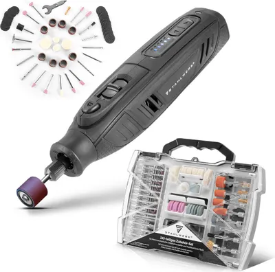 Immagine prodotto di STAHLWERK Levigatrice multiuso a batteria AMF 80 ST con set di accessori da 198 pezzi