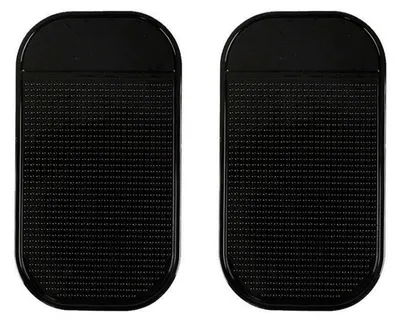 Image de Lot de 2 tapis antidérapants, tapis antidérapant pour le tableau de bord de la voiture, tapis antidérapant lavable et réutilisable pour téléphones portables, clés et lunettes de soleil.