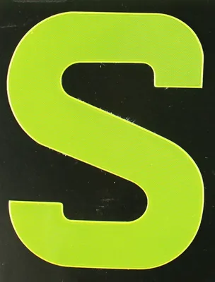 Produktbild von Conacord Reflektierender Klebebuchstabe S gelb 80 mm