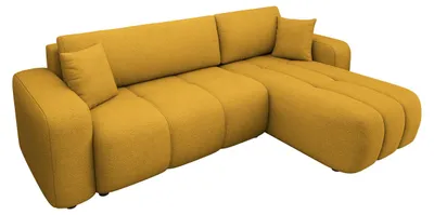 Produktbild von MIRJAN24 Ecksofa Furyn, Wohnzimmer Eckcouch mit Bettkasten und Schlaffunktion, L-Form, Seite Universal (Farbe: Velo 626)