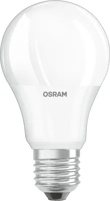 A white LED light bulb with a silver screw base, shown against a white background.
