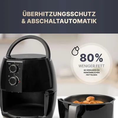Image de Friteuse sans huile à air chaud 3,6L Clatronic FR3780H-Noir