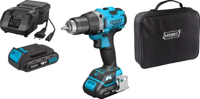 Produktbild von Akku-Bohrmaschine Satz 9230-2, 18Volt (blau/schwarz, Li-Ionen Akku 2Ah)