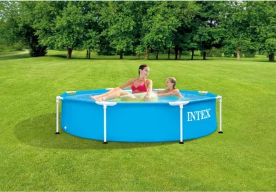 Image de INTEX - Piscine tubulaire ronde diam2,44 x 0,51 m – Piscine hors-sol robuste pour jardin