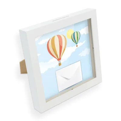 Produktbild von itenga Bilderrahmen Spardose Geldgeschenk Heißluftballon Motiv 39