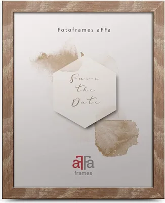 Obrázek produktu pro aFFa rámy, Hekla, rámeček na fotografie z MDF, fotorámeček, připínací rámeček, obdélníkový, s přední stranou z akrylového skla, světle hnědý, 40x60 cm