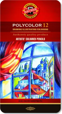 Zdjęcie produktu dla KOH-I-NOOR Polycolor Artist's Coloured Pencils Zestaw kredek Kolorowy 12 szt.