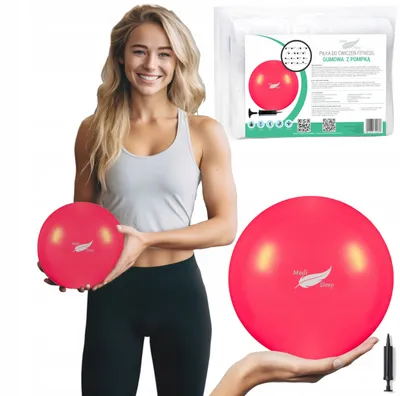 Zdjęcie produktu dla Mała piłka do pilatesu, ćwiczeń 20 cm, czerwona Medi Sleep