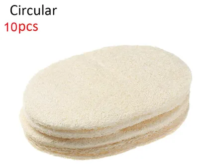 Produktbild von Natürlicher Luffa-Spülschwamm - Spültuch - Rund - 10er-Pack - Umweltfreundlich - Fettlösend - Für Töpfe Und Schüsseln
