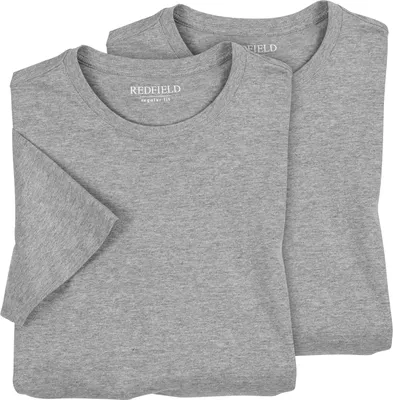 Produktbild von Redfield Doppelpack T-Shirts Übergröße grau melange