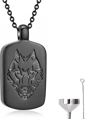 Productafbeelding van Luxe ashangertje met 55 cm ketting, geschikt voor as, haar of parfum - herdenkingssieraad voor huisdieren en mensen