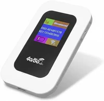 Image de Routeur 4G 5G LTE WiFi portable, avec emplacement pour carte SIM, point d'accès mobile pour les voyages, l'Europe et les déplacements